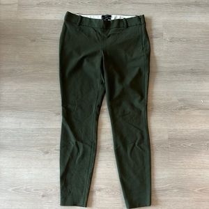 J. Crew Women’s Olive Green Minnie Ankle Trouser Pant